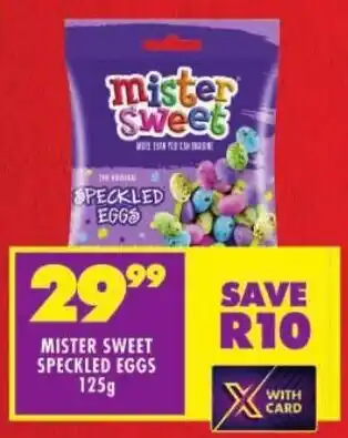 Shoprite Mister sweet speckled eggs offer