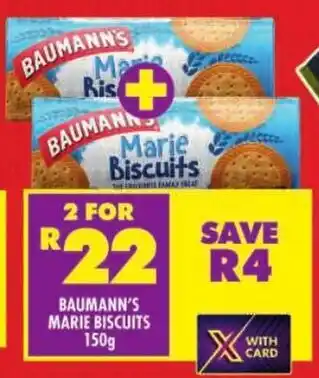 Shoprite Baumann's marie biscuits offer