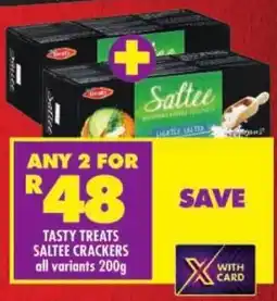 Shoprite Tasty treats saltee crackers offer