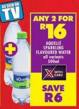 Shoprite Aquellé sparkling flavoured water offer