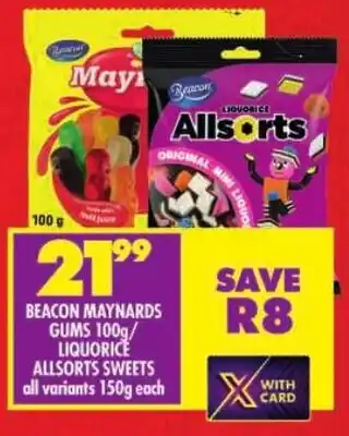 Shoprite Beacon maynards gums/ liquorice allsorts sweets offer