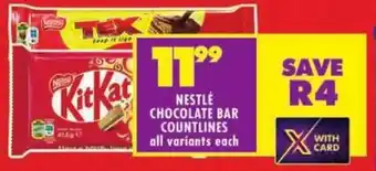 Shoprite Nestlé chocolate bar countlines offer