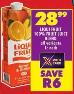 Shoprite Liqui fruit 100% fruit juice blend offer