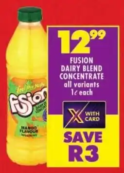 Shoprite Fusion dairy blend concentrate offer
