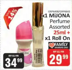 KitKat Cash and Carry MiJONA Perfume Assorted 25ml + Roll On offer