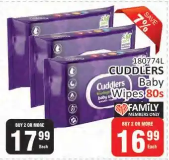 KitKat Cash and Carry CUDDLERS Baby Wipes 80s offer