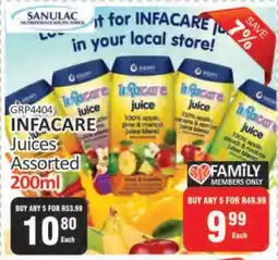 KitKat Cash and Carry INFACARE Juices Assorted 200ml offer