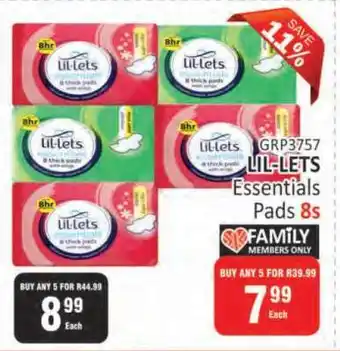 KitKat Cash and Carry LIL-LETS Essentials Pads 8s offer