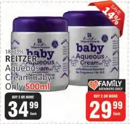 KitKat Cash and Carry REITZER Aqueous Cream Baby 500ml offer