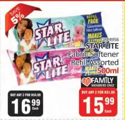KitKat Cash and Carry STAR LITE Fabric Softener Refill Assorted 500ml offer