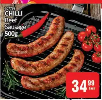 KitKat Cash and Carry CHILLI Beef Sausage 500g offer