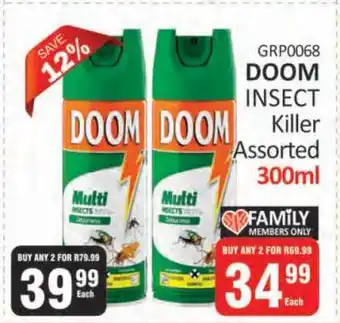 KitKat Cash and Carry DOOM INSECT Killer Assorted 300ml offer