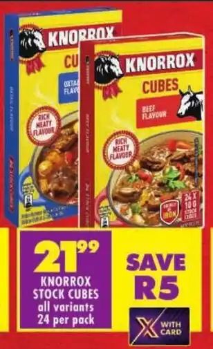 Shoprite Knorrox stock cubes offer