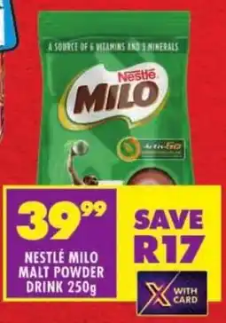 Shoprite Nestlé milo malt powder drink offer