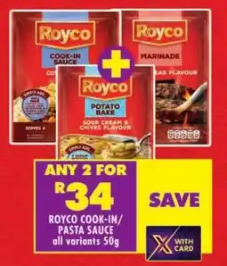 Shoprite Royco cook-in/ pasta sauce offer