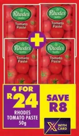 Shoprite Rhodes tomato paste offer
