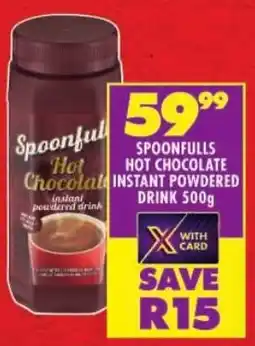 Shoprite Spoonfulls hot chocolate instant powdered drink offer
