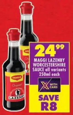 Shoprite Maggi lazenby worcestershire sauce offer