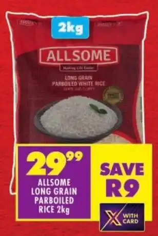 Shoprite Allsome long grain parboiled rice offer