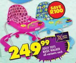 Shoprite Jolly tots basic walker offer