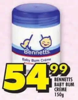 Shoprite Bennetts baby bum creme offer