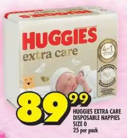 Shoprite Huggies extra care disposable nappies offer