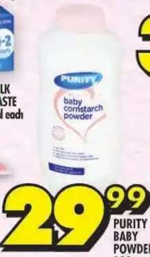 Shoprite Purity baby powder offer