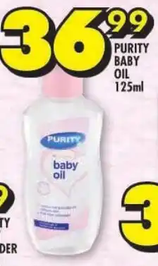 Shoprite Purity baby baby oil offer