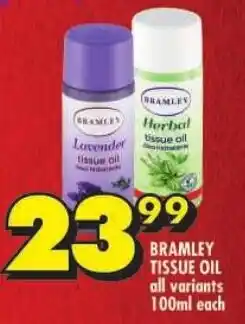 Shoprite Bramley tissue oil offer