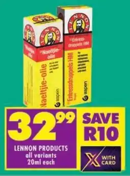 Shoprite Lennon products offer