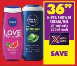 Shoprite Nivea shower cream/ gel offer