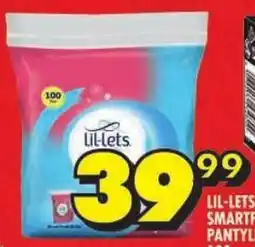 Shoprite Lil-lets smartfit pantyliners offer
