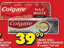 Shoprite Colgate total/ max white toothpaste offer