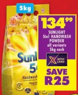 Shoprite Sunlight 5in1 handwash powder offer