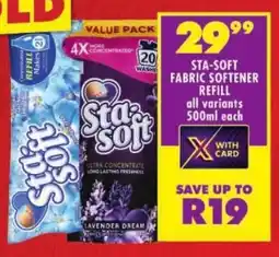 Shoprite Sta-soft fabric softener refill offer