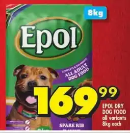Shoprite Epol dry dog food offer