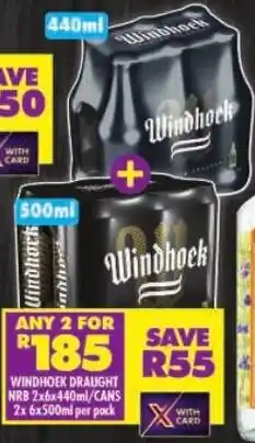 Shoprite Windhoek draught nrb/cans offer