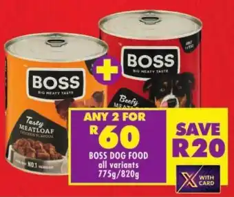 Shoprite Boss dog food offer