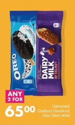 Save Hyper Dairymaid Cadbury Hazelnut/ Oreo Stick offer