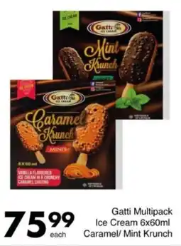 Save Hyper Gatti Multipack Ice Cream Caramel/ Mint Krunch offer