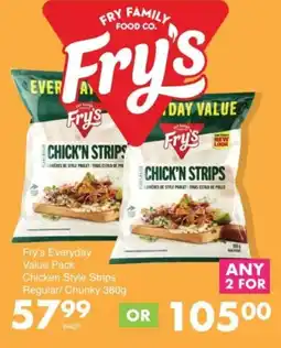 Save Hyper Fry's Everyday Value Pack Chicken Style Strips Regular/ Chunky offer