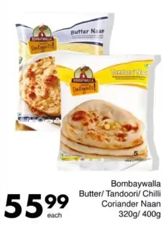 Save Hyper Bombaywalla Butter/ Tandoori/ Chilli Coriander Naan offer