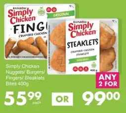 Save Hyper Simply Chicken Nuggets/ Burgers/ Fingers/ Steaklets/ Bites offer
