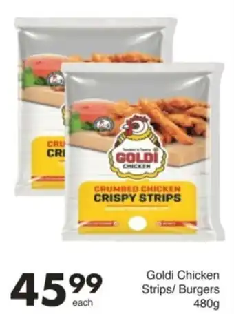 Save Hyper Goldi Chicken Strips/ Burgers offer