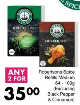 Save Hyper Robertsons Spice Refills Medium offer
