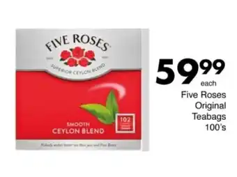 Save Hyper Five Roses Original Teabags offer