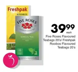 Save Hyper Five Roses Flavoured Teabags/ Freshpak Rooibos Flavoured Teabags offer