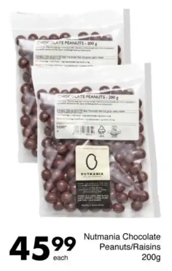Save Hyper Nutmania Chocolate Peanuts/ Raisins offer