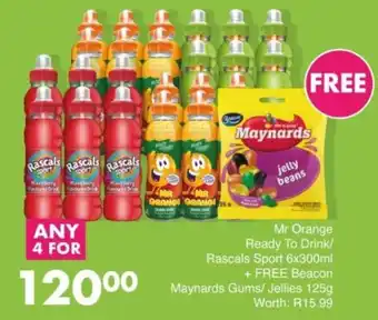 Save Hyper Mr Orange Ready To Drink/ Rascals Sport offer