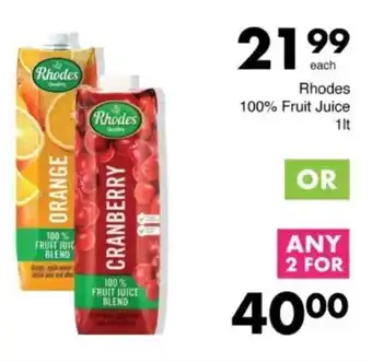 Save Hyper Rhodes 100% Fruit Juice offer